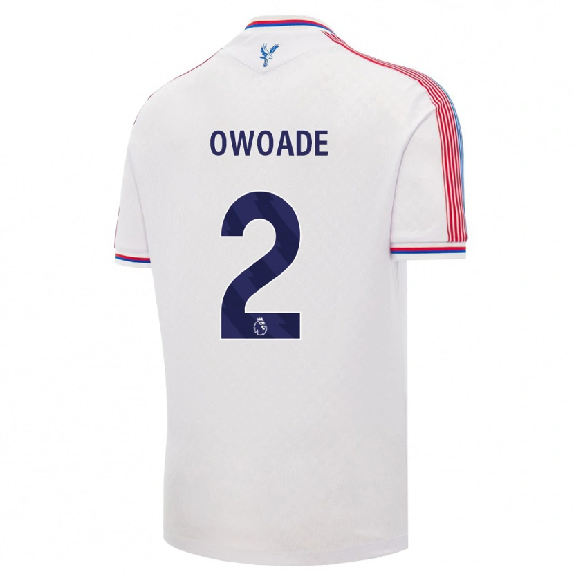Danxen Uomo Maglia Daniel Owoade #2 Bianco Rosso Blu Kit Gara Home 2026/27 Maglietta