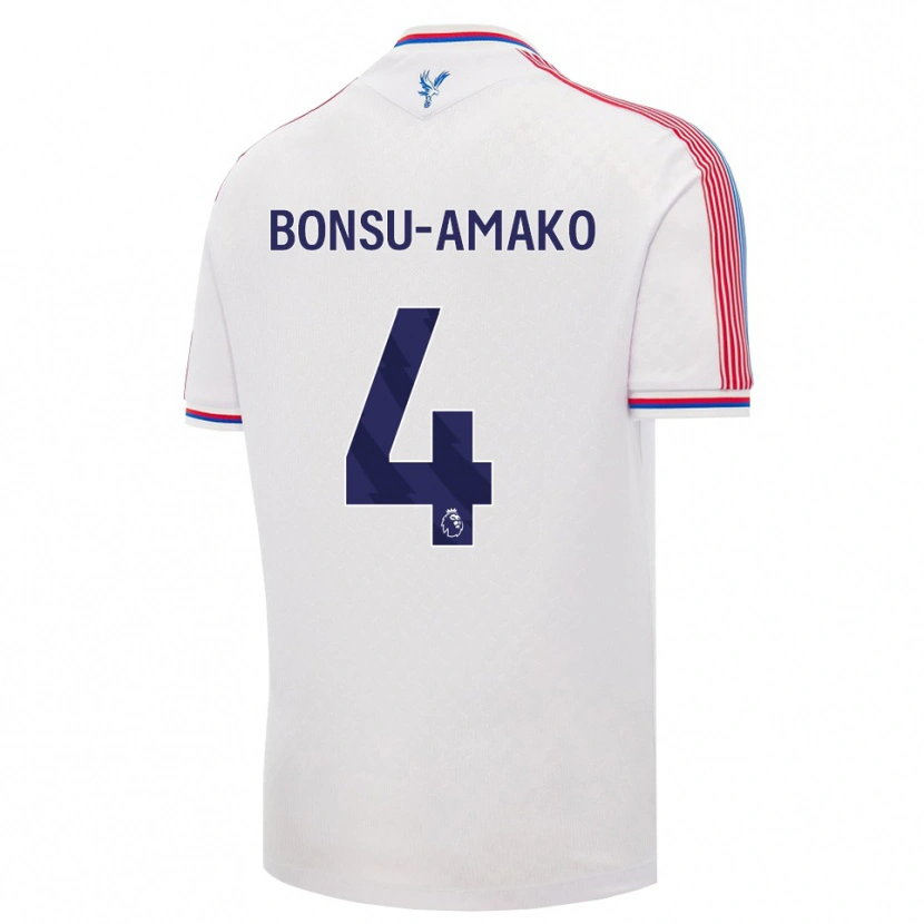 Danxen Uomo Maglia Sebastian Bonsu-Amako #4 Bianco Rosso Blu Kit Gara Home 2026/27 Maglietta