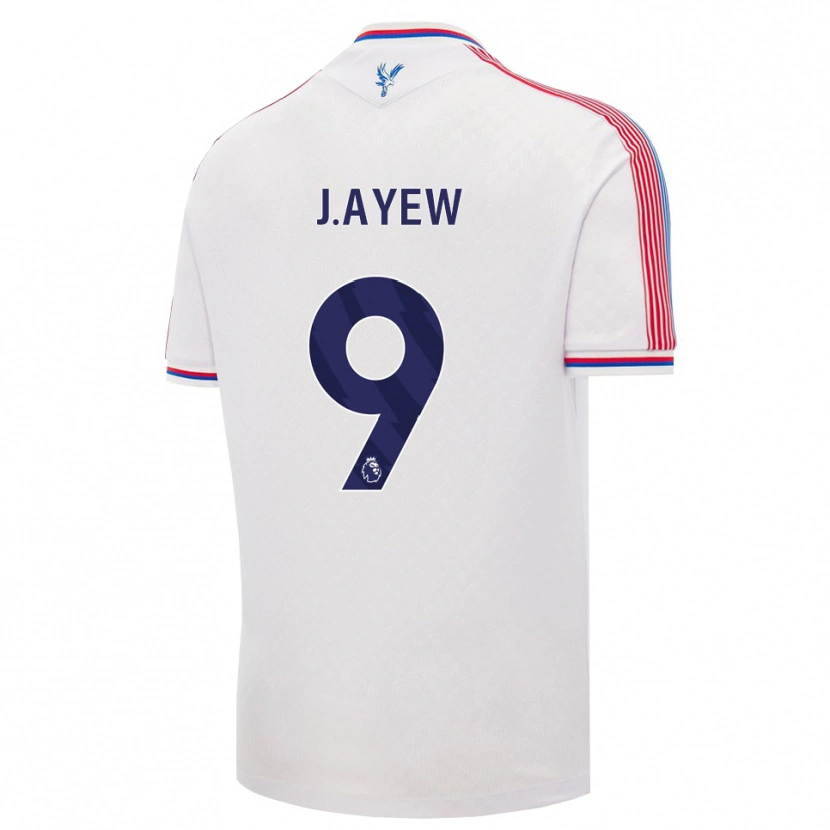 Danxen Uomo Maglia Jordan Ayew #9 Bianco Rosso Blu Kit Gara Home 2026/27 Maglietta