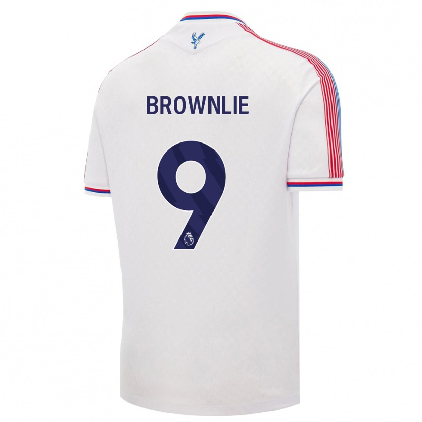 Danxen Uomo Maglia Rylan Brownlie #9 Bianco Rosso Blu Kit Gara Home 2026/27 Maglietta