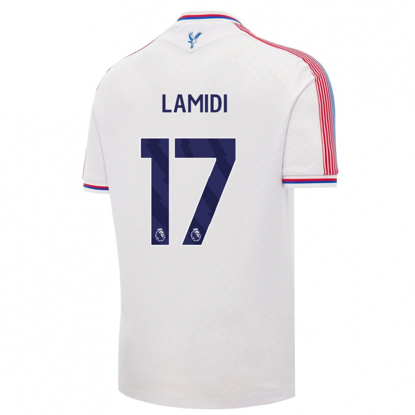 Danxen Uomo Maglia Oladotun Lamidi #17 Bianco Rosso Blu Kit Gara Home 2026/27 Maglietta