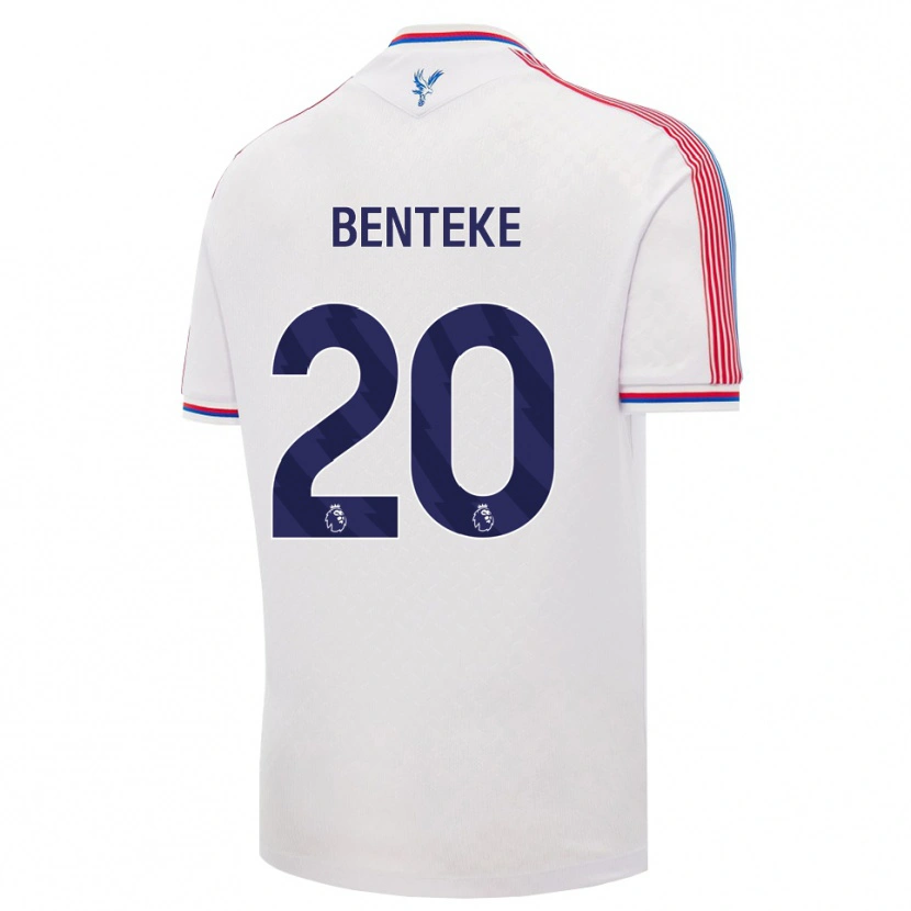 Danxen Uomo Maglia Christian Benteke #20 Bianco Rosso Blu Kit Gara Home 2026/27 Maglietta