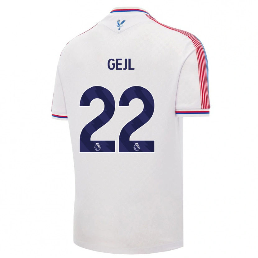Danxen Uomo Maglia Mille Gejl #22 Bianco Rosso Blu Kit Gara Home 2026/27 Maglietta