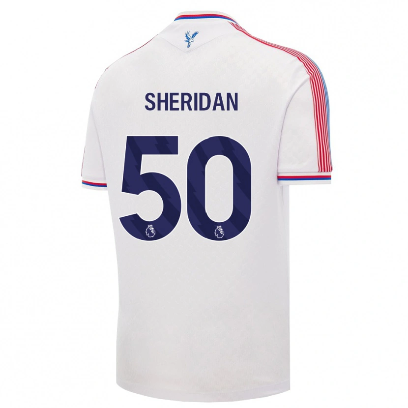 Danxen Uomo Maglia Joe Sheridan #50 Bianco Rosso Blu Kit Gara Home 2026/27 Maglietta