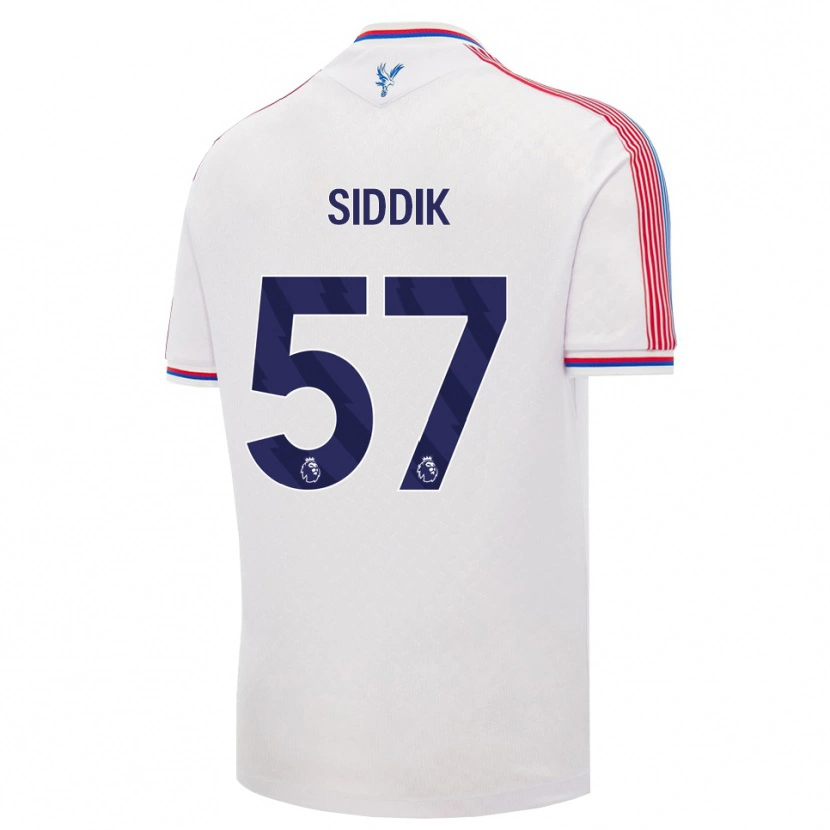 Danxen Uomo Maglia Cardo Siddik #57 Bianco Rosso Blu Kit Gara Home 2026/27 Maglietta