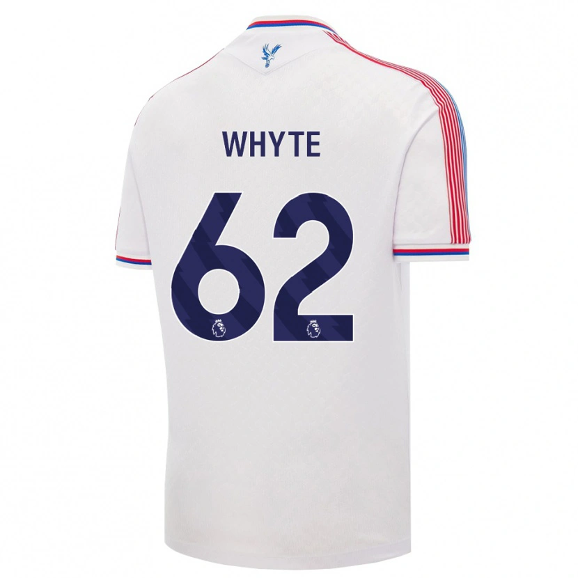 Danxen Uomo Maglia Tyler Whyte #62 Bianco Rosso Blu Kit Gara Home 2026/27 Maglietta
