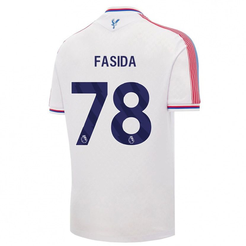Danxen Uomo Maglia Jacob Fasida #78 Bianco Rosso Blu Kit Gara Home 2026/27 Maglietta