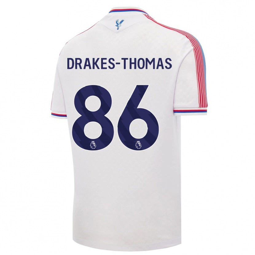 Danxen Uomo Maglia Joél Drakes-Thomas #86 Bianco Rosso Blu Kit Gara Home 2026/27 Maglietta
