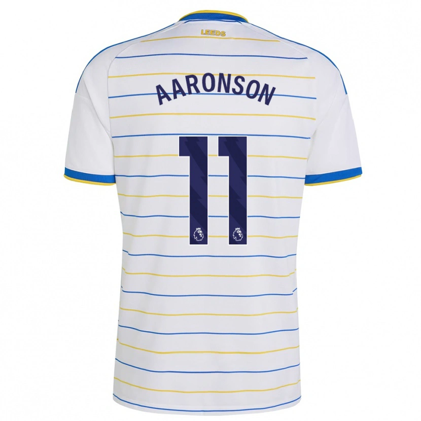 Danxen Uomo Maglia Brenden Aaronson #11 Rosso Giallo Blu Kit Gara Home 2026/27 Maglietta