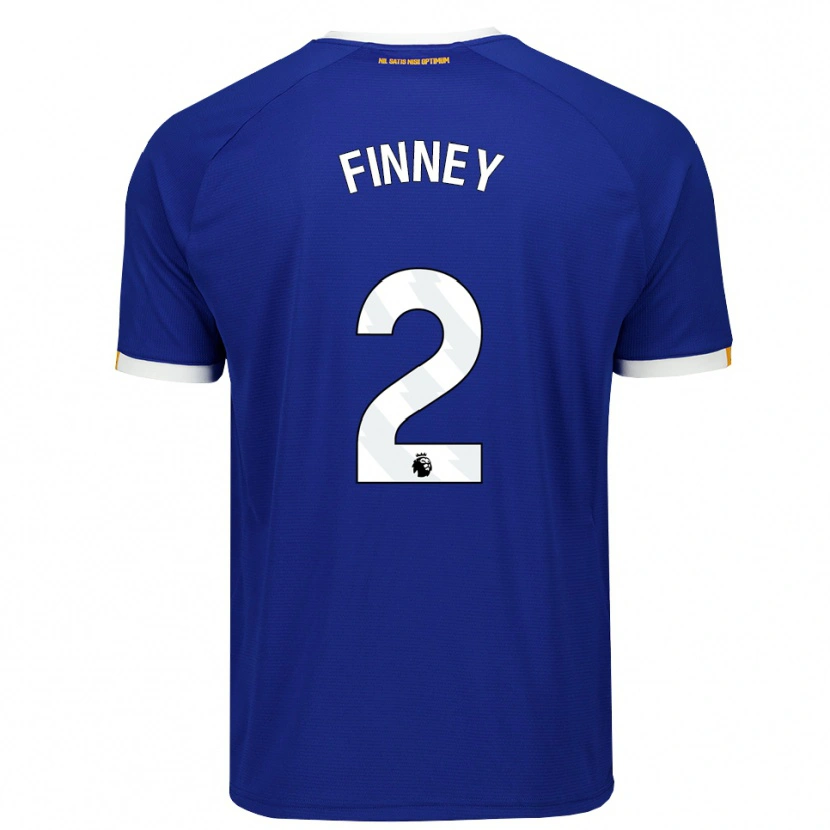 Danxen Uomo Maglia George Finney #2 Blu Bianco Giallo Kit Gara Home 2026/27 Maglietta