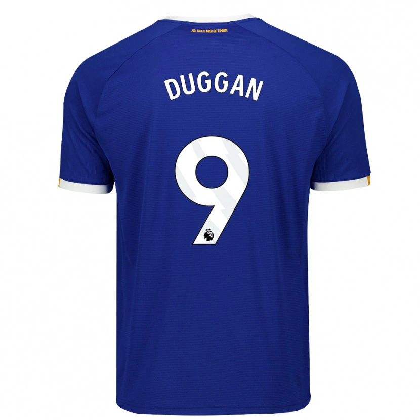 Danxen Uomo Maglia Toni Duggan #9 Blu Bianco Giallo Kit Gara Home 2026/27 Maglietta
