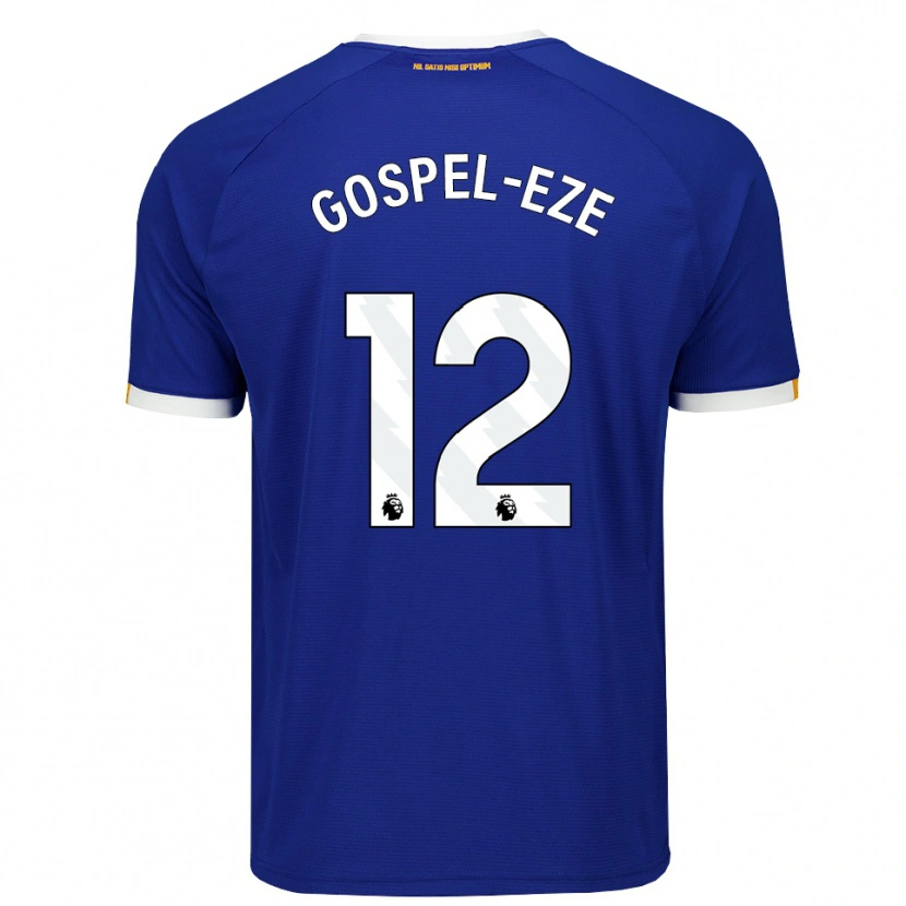 Danxen Uomo Maglia Goodness Gospel-Eze #12 Blu Bianco Giallo Kit Gara Home 2026/27 Maglietta