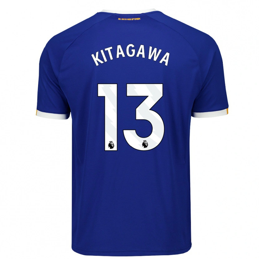 Danxen Uomo Maglia Hikaru Kitagawa #13 Blu Bianco Giallo Kit Gara Home 2026/27 Maglietta
