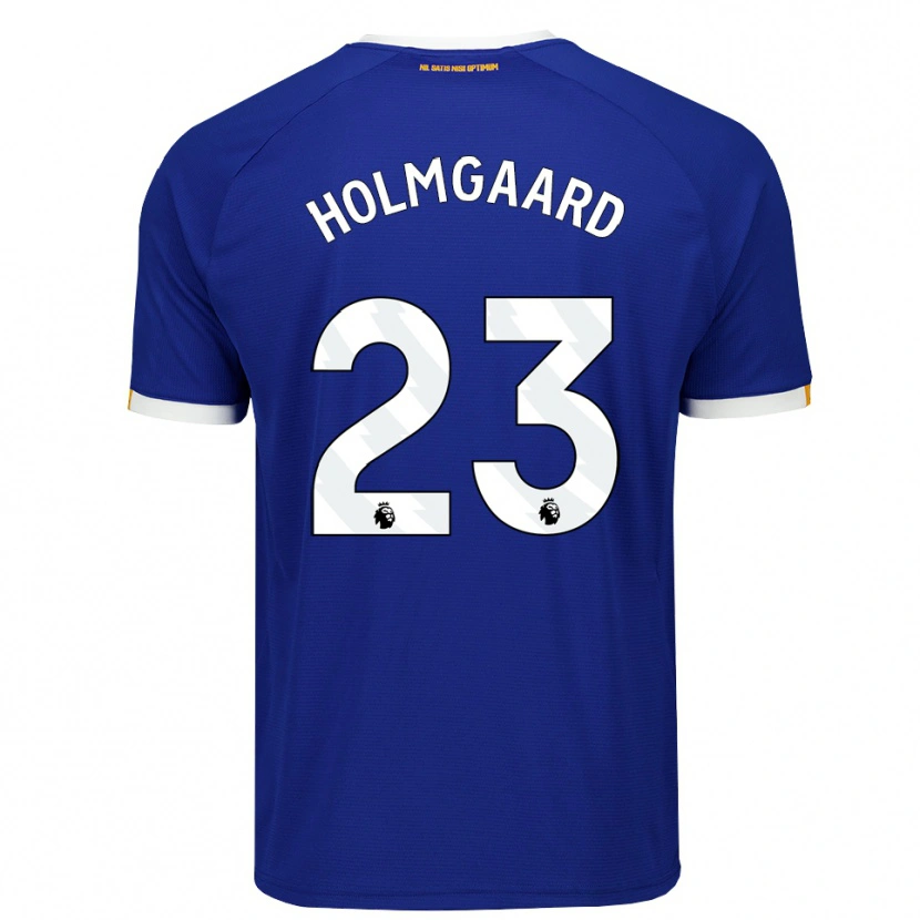 Danxen Uomo Maglia Sara Holmgaard #23 Blu Bianco Giallo Kit Gara Home 2026/27 Maglietta