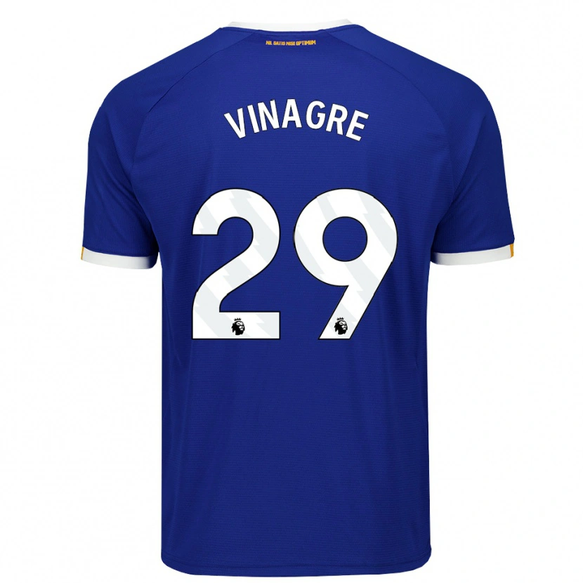 Danxen Uomo Maglia Ruben Vinagre #29 Blu Bianco Giallo Kit Gara Home 2026/27 Maglietta