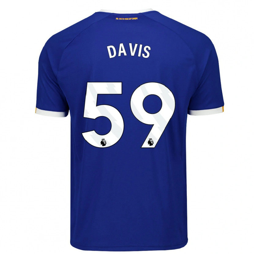 Danxen Uomo Maglia Luca Davis #59 Blu Bianco Giallo Kit Gara Home 2026/27 Maglietta