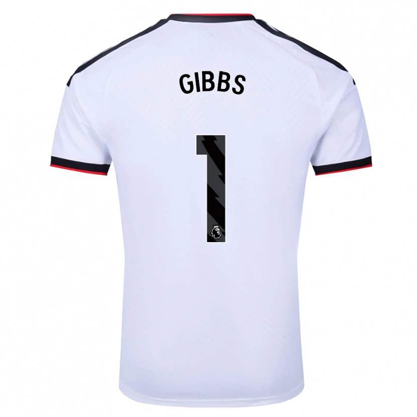 Danxen Uomo Maglia Frankie Gibbs #1 Bianco Nero Rosso Kit Gara Home 2026/27 Maglietta