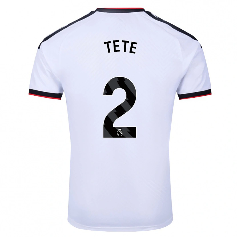 Danxen Uomo Maglia Kenny Tete #2 Bianco Nero Rosso Kit Gara Home 2026/27 Maglietta