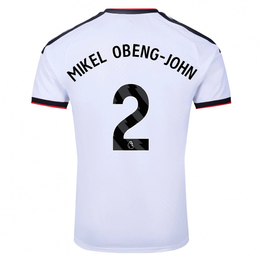 Danxen Uomo Maglia Joe Mikel Obeng-John #2 Bianco Nero Rosso Kit Gara Home 2026/27 Maglietta