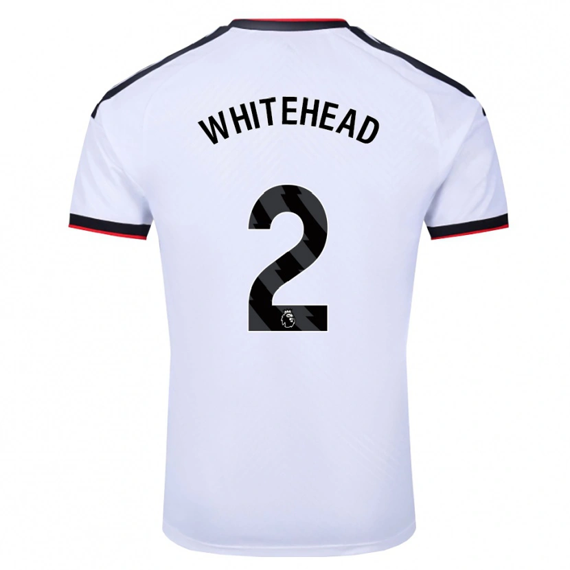 Danxen Uomo Maglia Daniel Whitehead #2 Bianco Nero Rosso Kit Gara Home 2026/27 Maglietta
