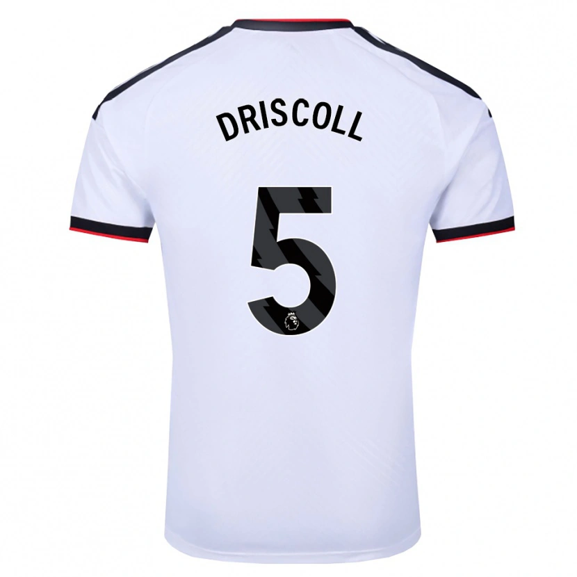 Danxen Uomo Maglia Teddy Driscoll #5 Bianco Nero Rosso Kit Gara Home 2026/27 Maglietta