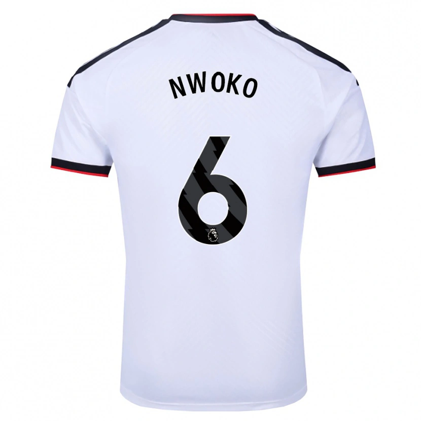 Danxen Uomo Maglia Chibuzo Nwoko #6 Bianco Nero Rosso Kit Gara Home 2026/27 Maglietta