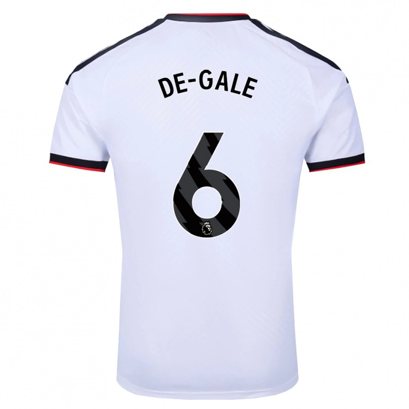 Danxen Uomo Maglia Dylan De-Gale #6 Bianco Nero Rosso Kit Gara Home 2026/27 Maglietta