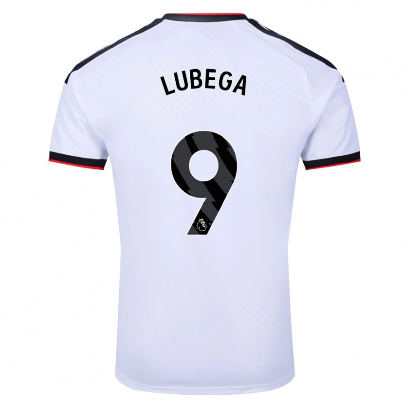 Danxen Uomo Maglia Bashil Lubega #9 Bianco Nero Rosso Kit Gara Home 2026/27 Maglietta