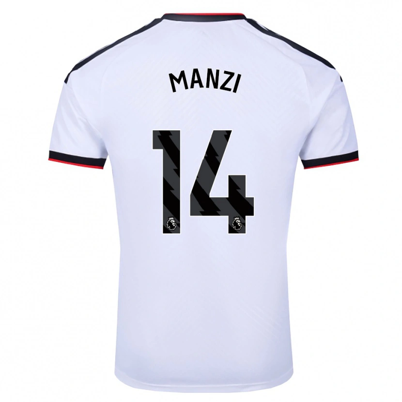 Danxen Uomo Maglia Sophie Manzi #14 Bianco Nero Rosso Kit Gara Home 2026/27 Maglietta