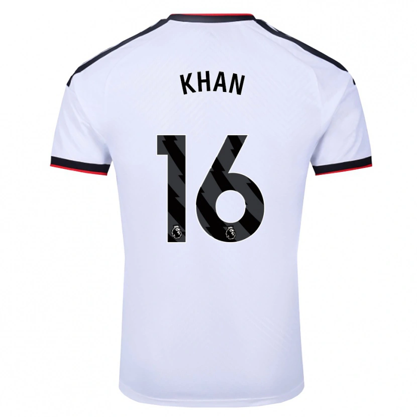 Danxen Uomo Maglia Ruban Khan #16 Bianco Nero Rosso Kit Gara Home 2026/27 Maglietta