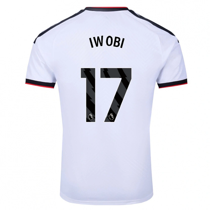 Danxen Uomo Maglia Alex Iwobi #17 Bianco Nero Rosso Kit Gara Home 2026/27 Maglietta