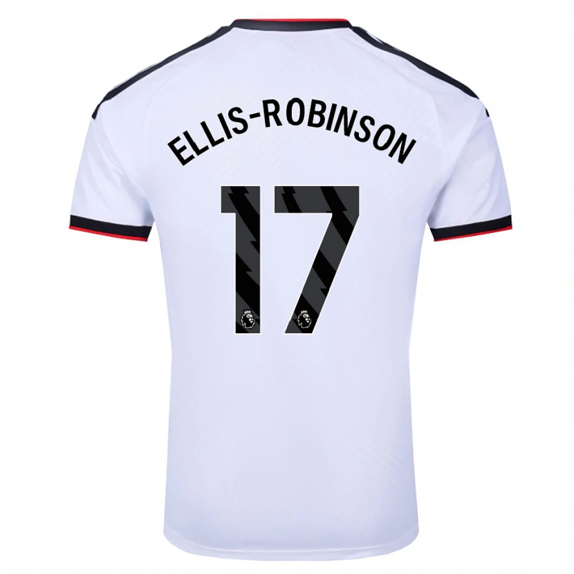 Danxen Uomo Maglia Eddie Ellis-Robinson #17 Bianco Nero Rosso Kit Gara Home 2026/27 Maglietta