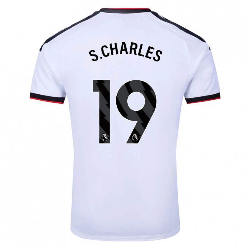 Danxen Uomo Maglia Shea Charles #19 Bianco Nero Rosso Kit Gara Home 2026/27 Maglietta