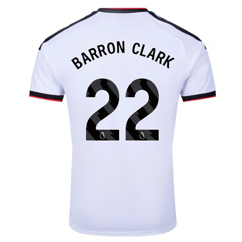 Danxen Uomo Maglia Betty Barron-Clark #22 Bianco Nero Rosso Kit Gara Home 2026/27 Maglietta