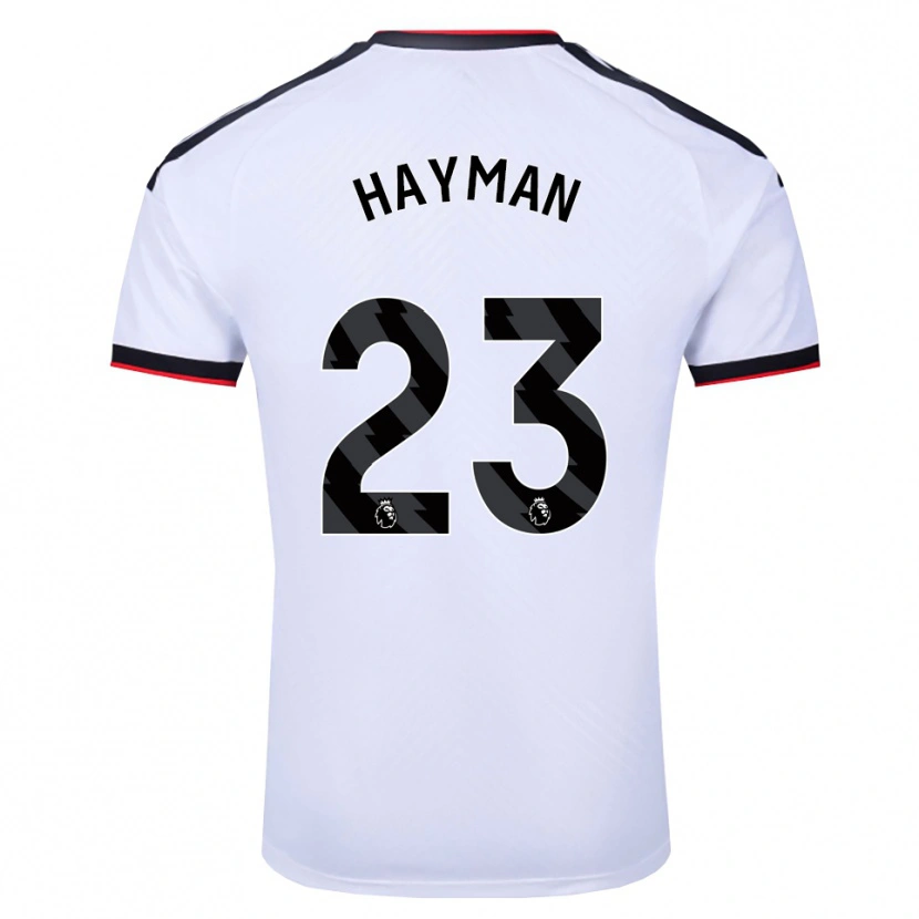 Danxen Uomo Maglia Alex Hayman #23 Bianco Nero Rosso Kit Gara Home 2026/27 Maglietta