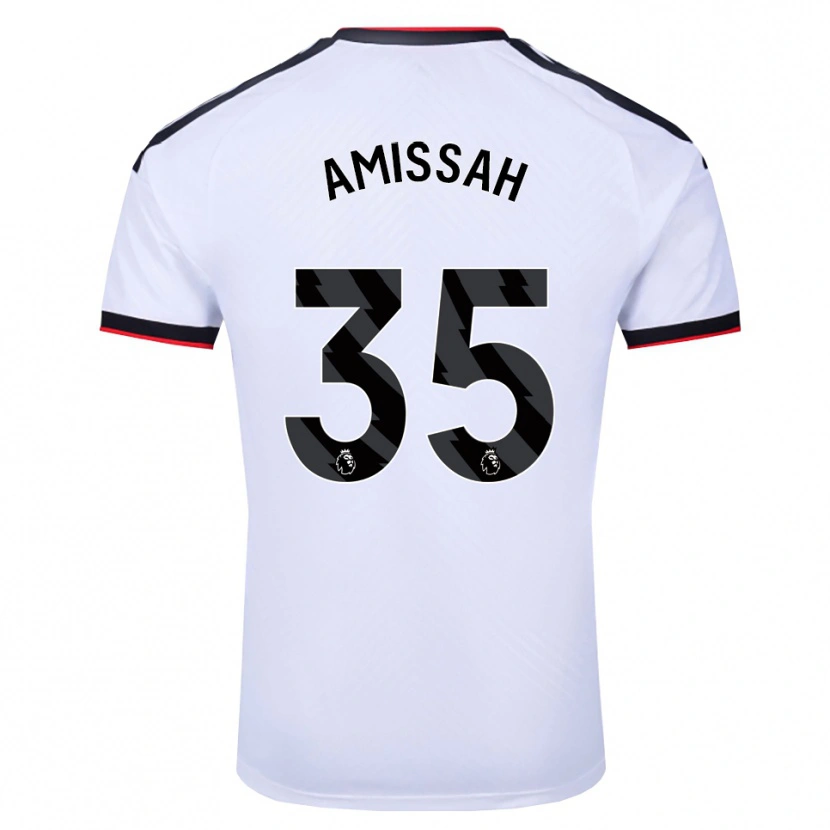 Danxen Uomo Maglia Sam Amissah #35 Bianco Nero Rosso Kit Gara Home 2026/27 Maglietta