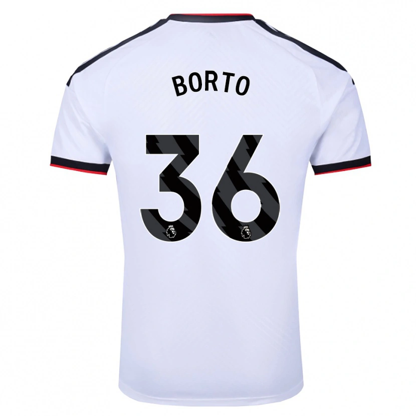 Danxen Uomo Maglia Alex Borto #36 Bianco Nero Rosso Kit Gara Home 2026/27 Maglietta