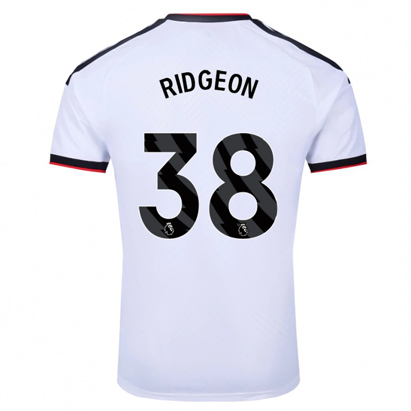 Danxen Uomo Maglia Seth Ridgeon #38 Bianco Nero Rosso Kit Gara Home 2026/27 Maglietta