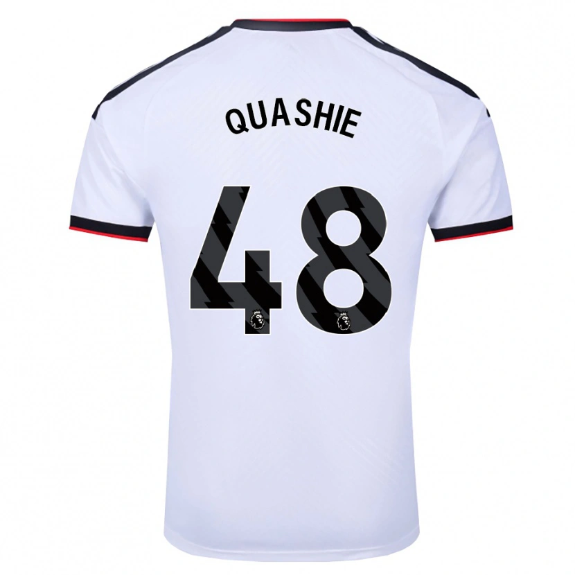 Danxen Uomo Maglia Jayden Quashie #48 Bianco Nero Rosso Kit Gara Home 2026/27 Maglietta