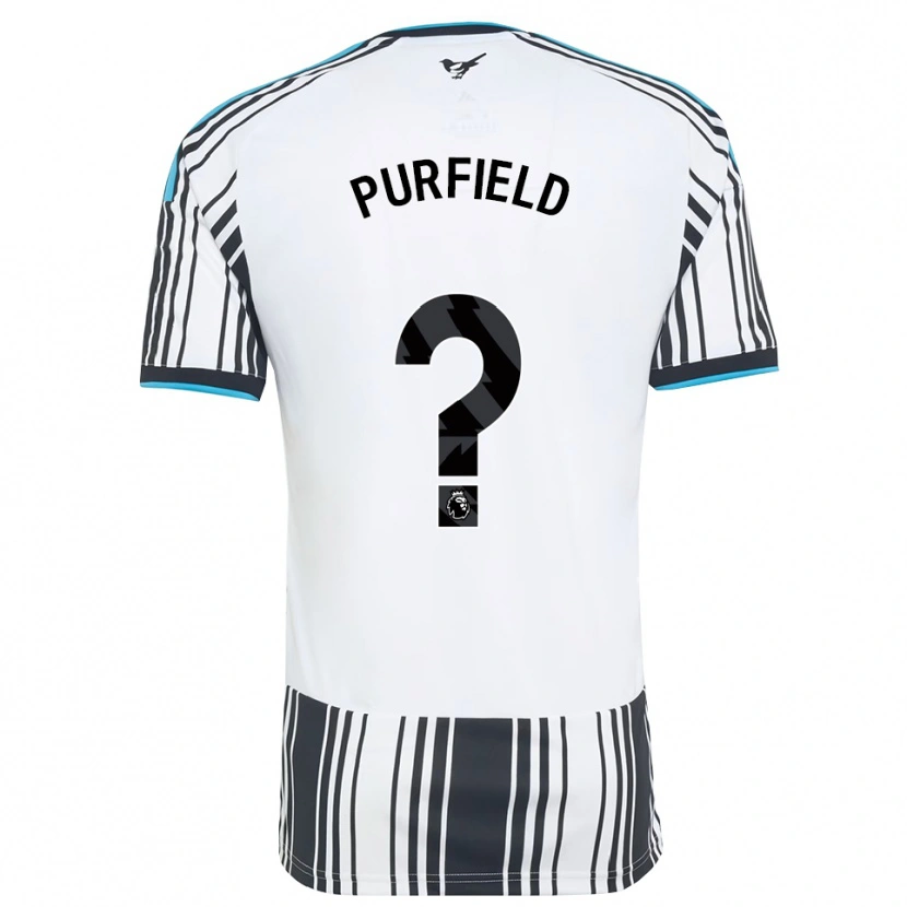 Danxen Uomo Maglia Jemma Purfield #0 Azzurro Nero Bianco Kit Gara Home 2026/27 Maglietta