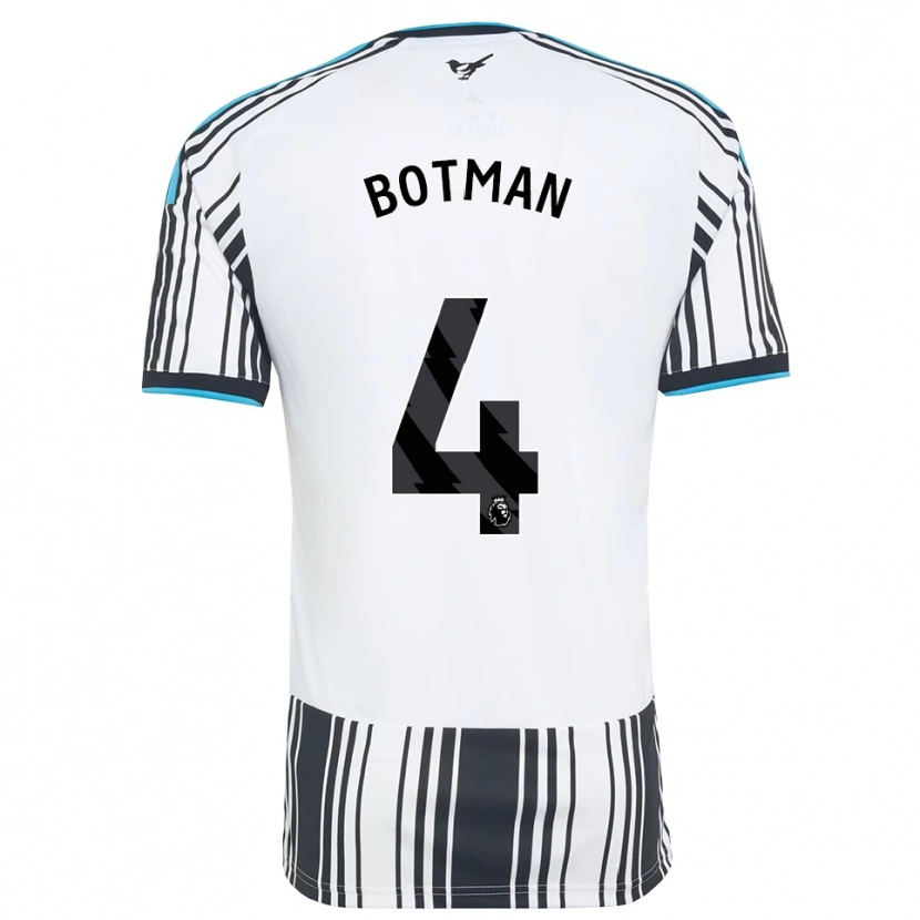 Danxen Uomo Maglia Sven Botman #4 Azzurro Nero Bianco Kit Gara Home 2026/27 Maglietta