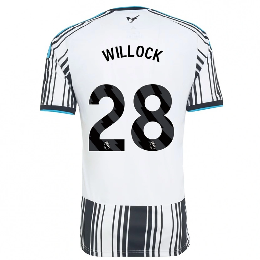 Danxen Uomo Maglia Joe Willock #28 Azzurro Nero Bianco Kit Gara Home 2026/27 Maglietta