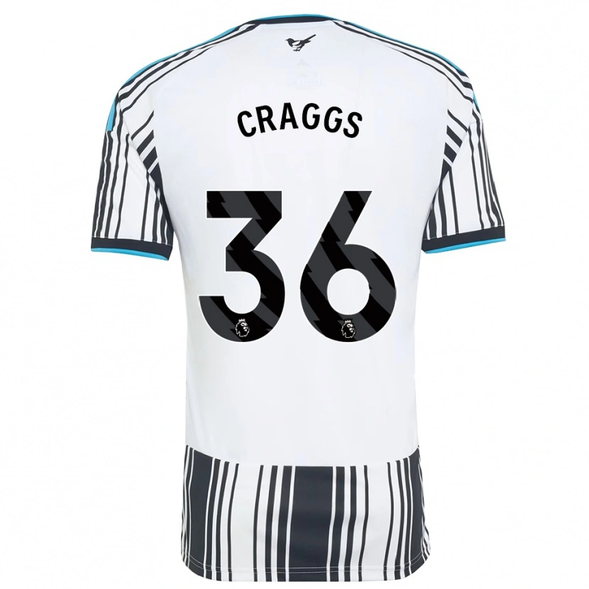 Danxen Uomo Maglia Luke Craggs #36 Azzurro Nero Bianco Kit Gara Home 2026/27 Maglietta