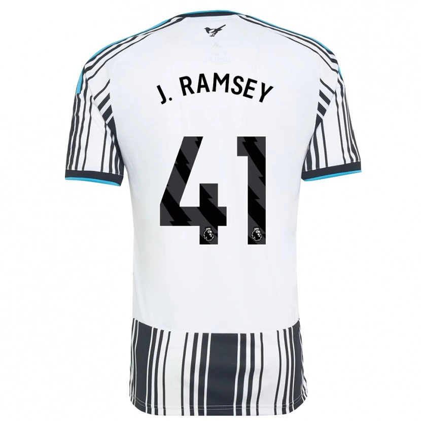 Danxen Uomo Maglia Jacob Ramsey #41 Azzurro Nero Bianco Kit Gara Home 2026/27 Maglietta