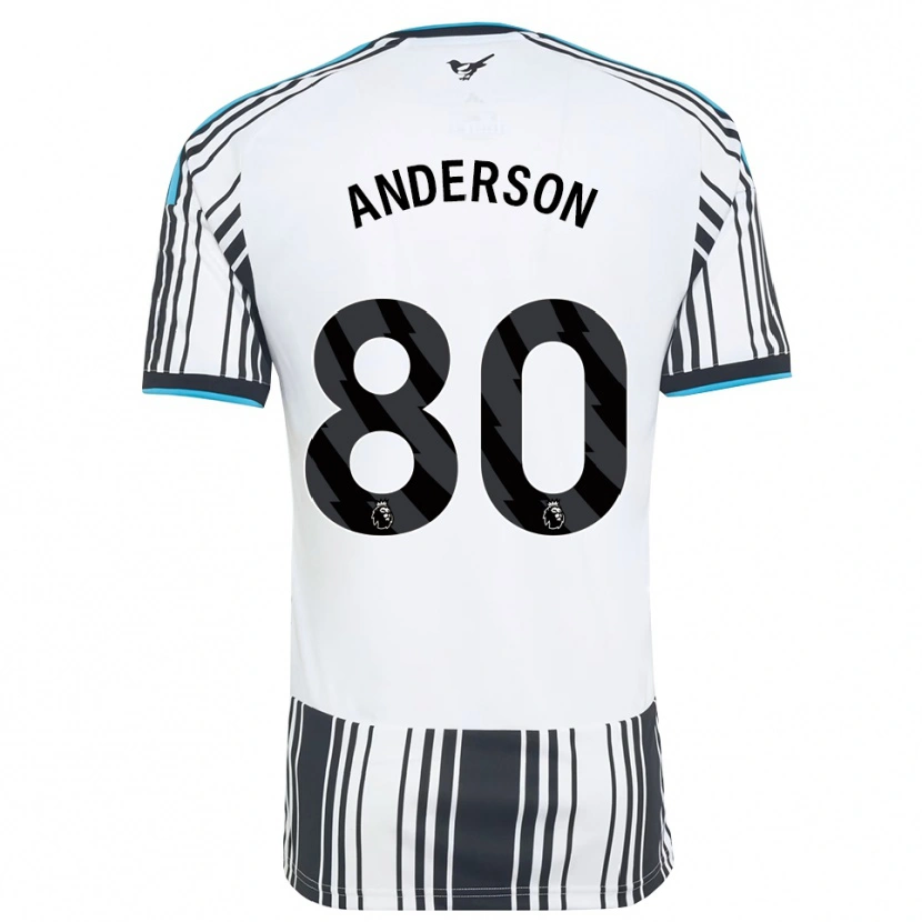 Danxen Uomo Maglia Will Anderson #80 Azzurro Nero Bianco Kit Gara Home 2026/27 Maglietta