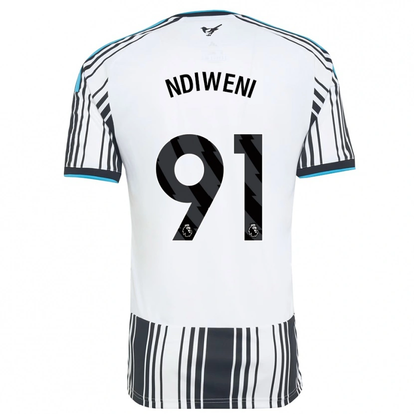 Danxen Uomo Maglia Ethan Ndiweni #91 Azzurro Nero Bianco Kit Gara Home 2026/27 Maglietta