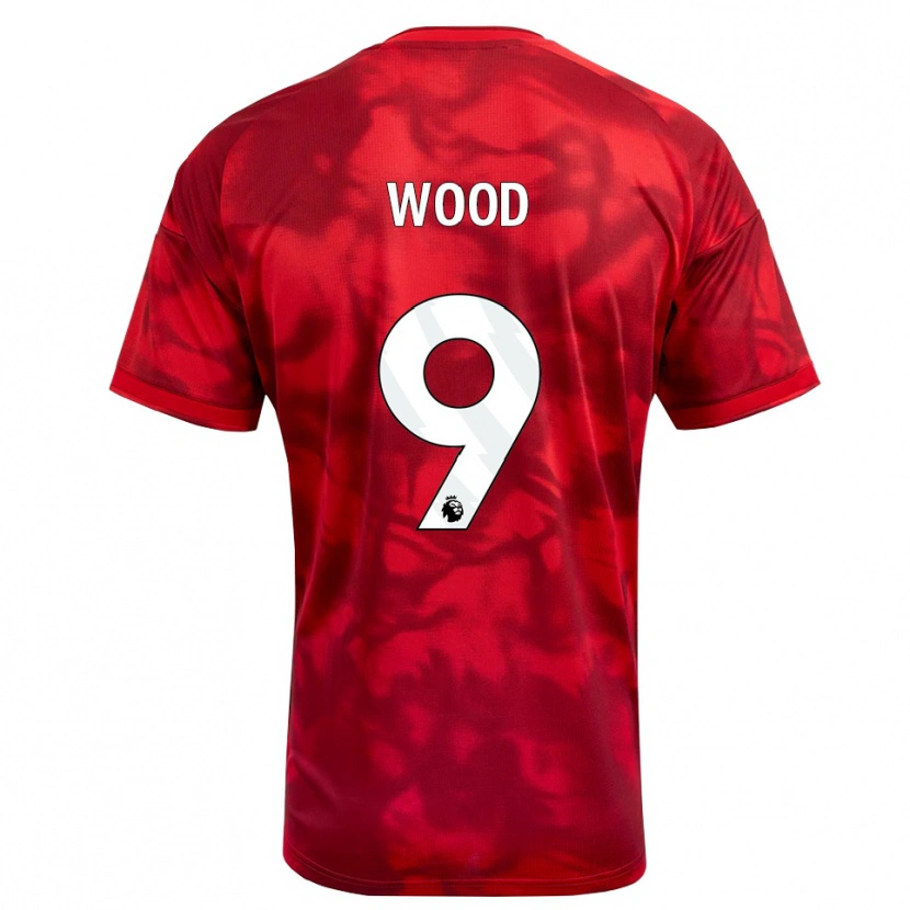 Danxen Uomo Maglia Chris Wood #9 Cremisi Bianco Kit Gara Home 2026/27 Maglietta