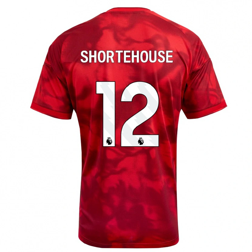 Danxen Uomo Maglia Michael Shortehouse #12 Cremisi Bianco Kit Gara Home 2026/27 Maglietta