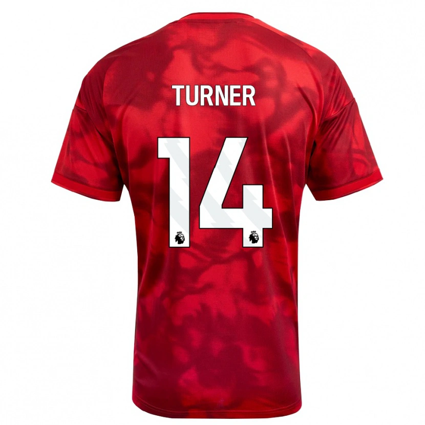 Danxen Uomo Maglia Luca Turner #14 Cremisi Bianco Kit Gara Home 2026/27 Maglietta