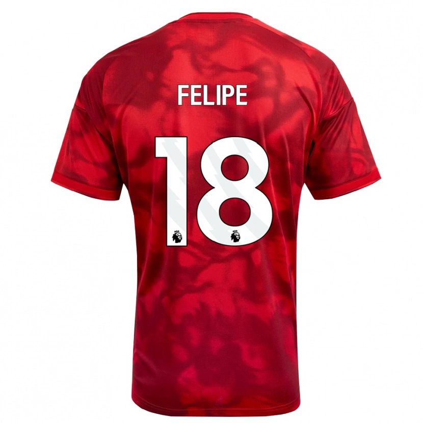 Danxen Uomo Maglia Felipe #18 Cremisi Bianco Kit Gara Home 2026/27 Maglietta